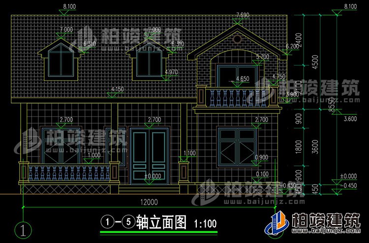 正立面图