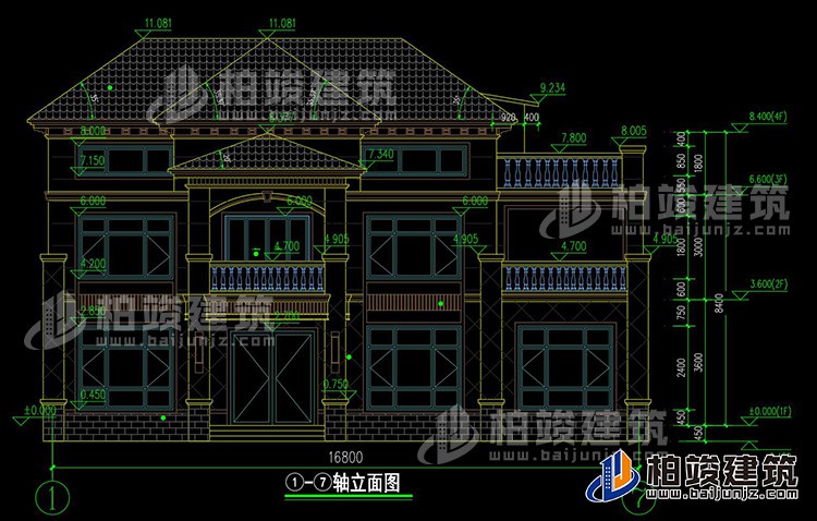 正立面图